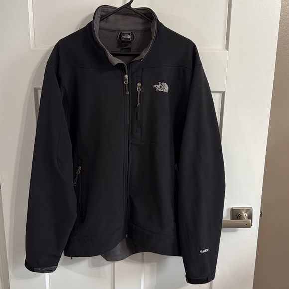 The‎ North Face Men's Apex Bionic Jacket. Black w/ grey. Size L - Picture 1 of 15